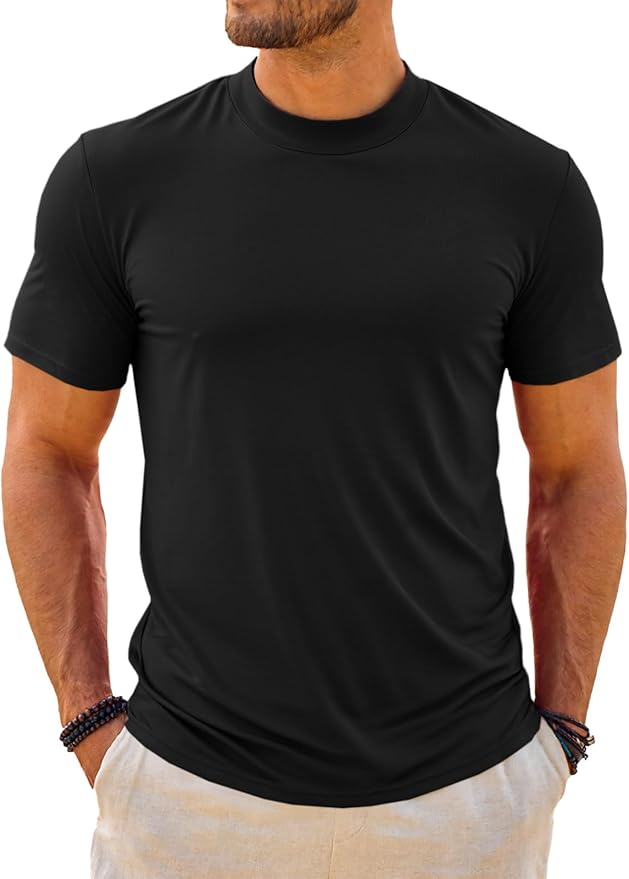 custom-mock-neck-tshirt product image 6