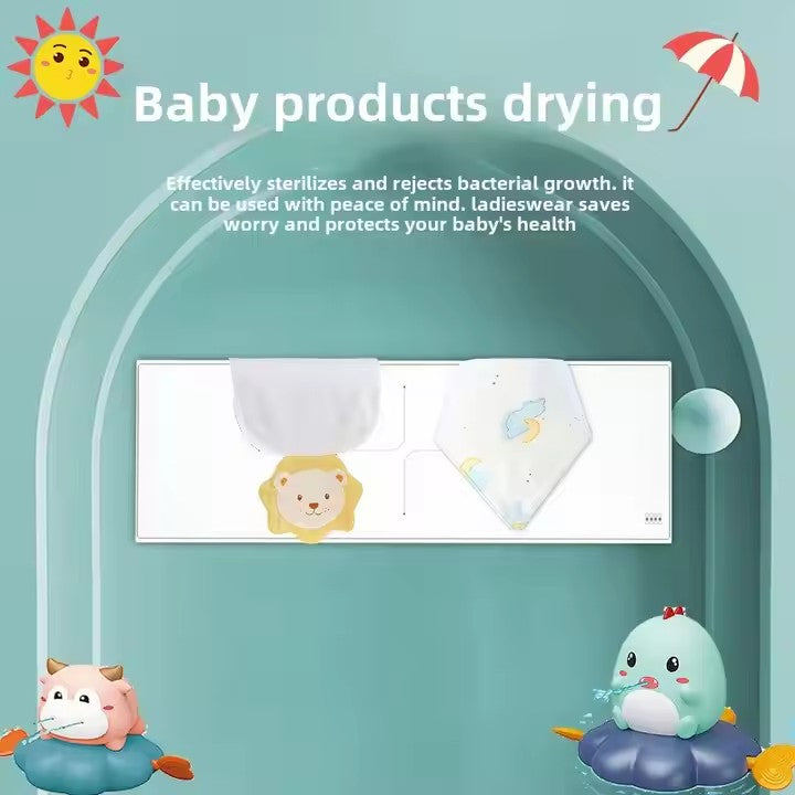 Baby products dryer cabinet - White UV sterilizer front view