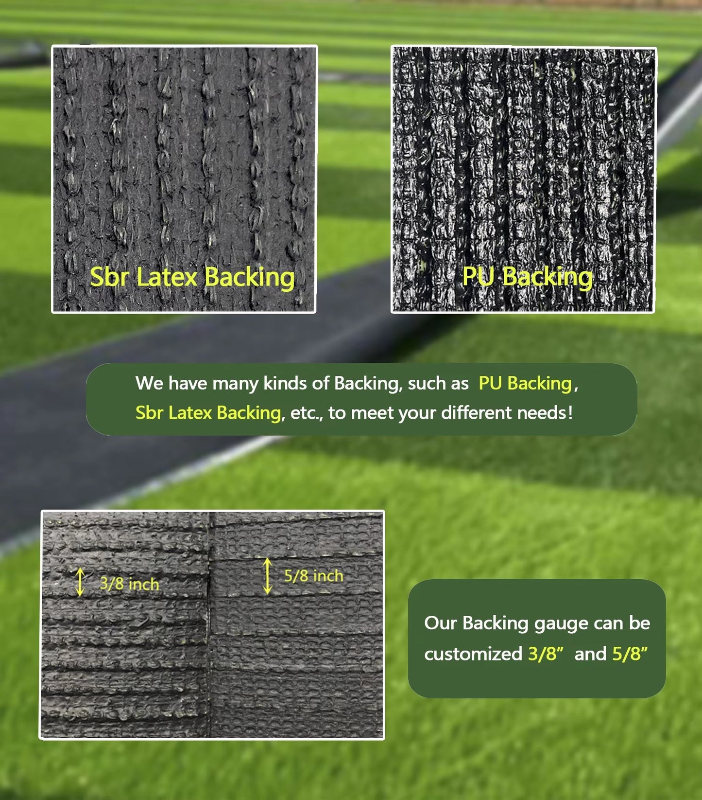 Turf grass commercial - Green synthetic sports field large area