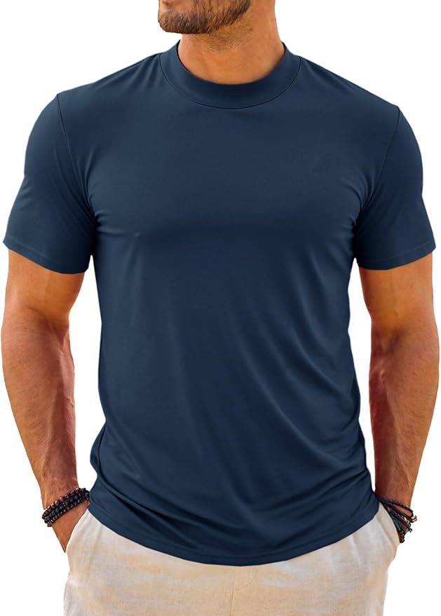 custom-mock-neck-tshirt product image 2