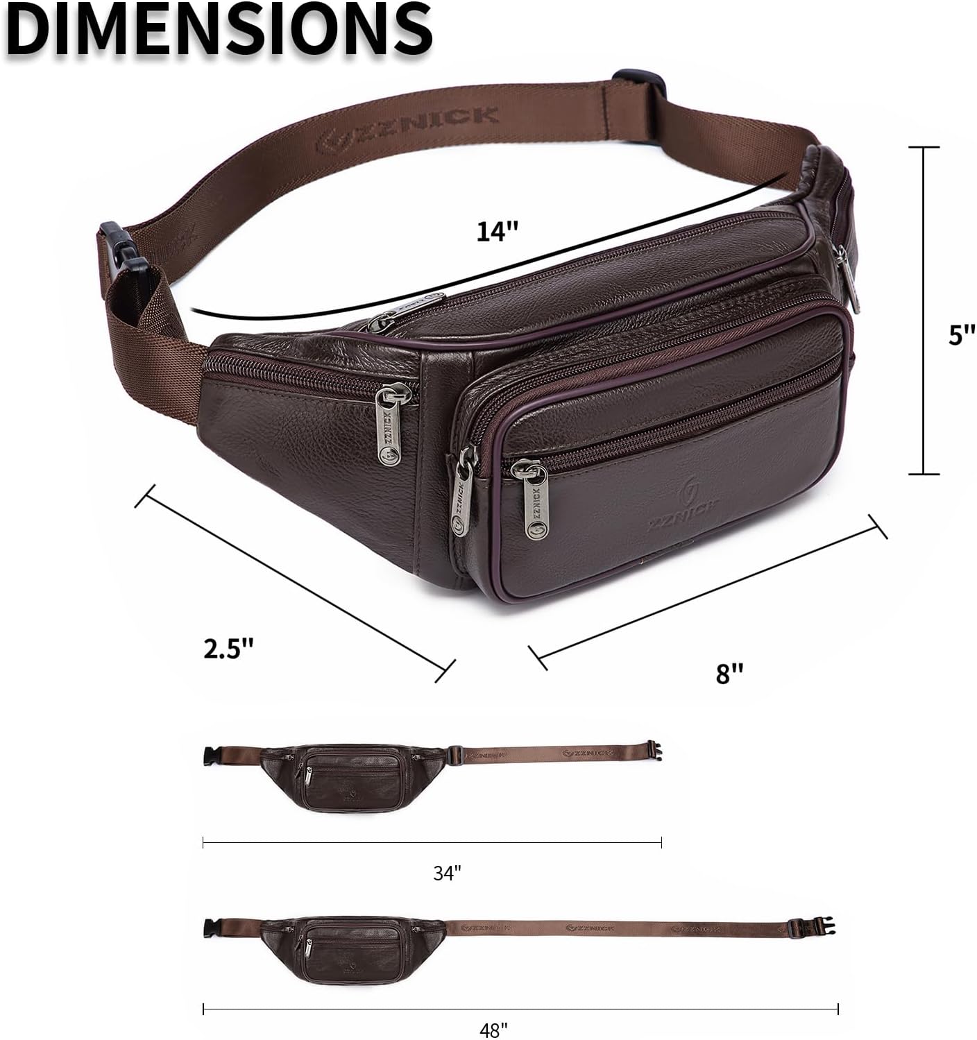 custom-leather-fanny-pack product image 3