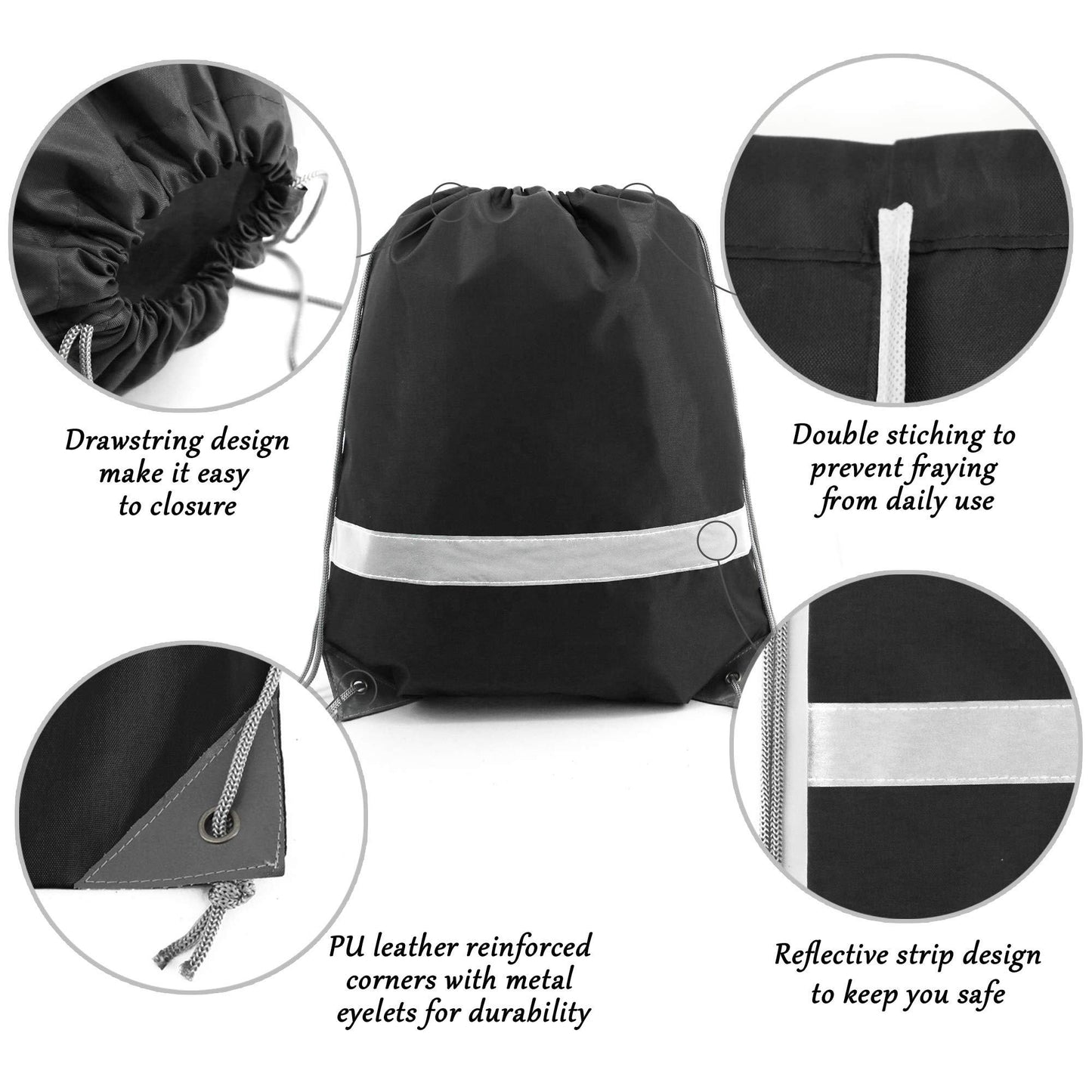 custom-reflective-drawstring-bag product image 1
