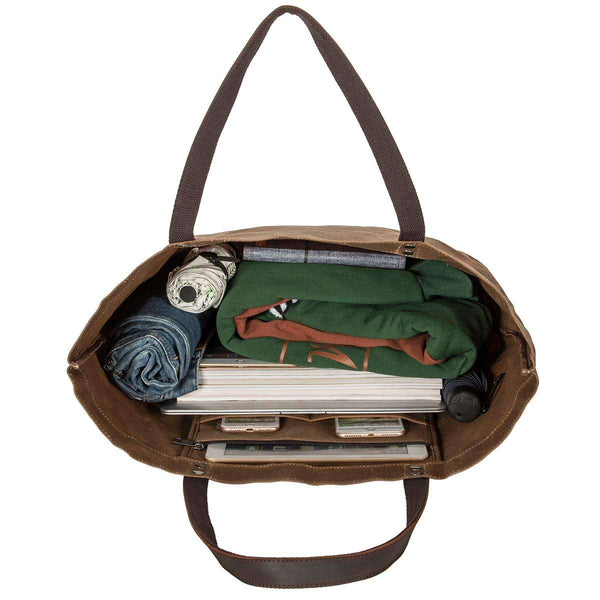 Custom Waxed Canvas Waterproof Tote - Outdoor