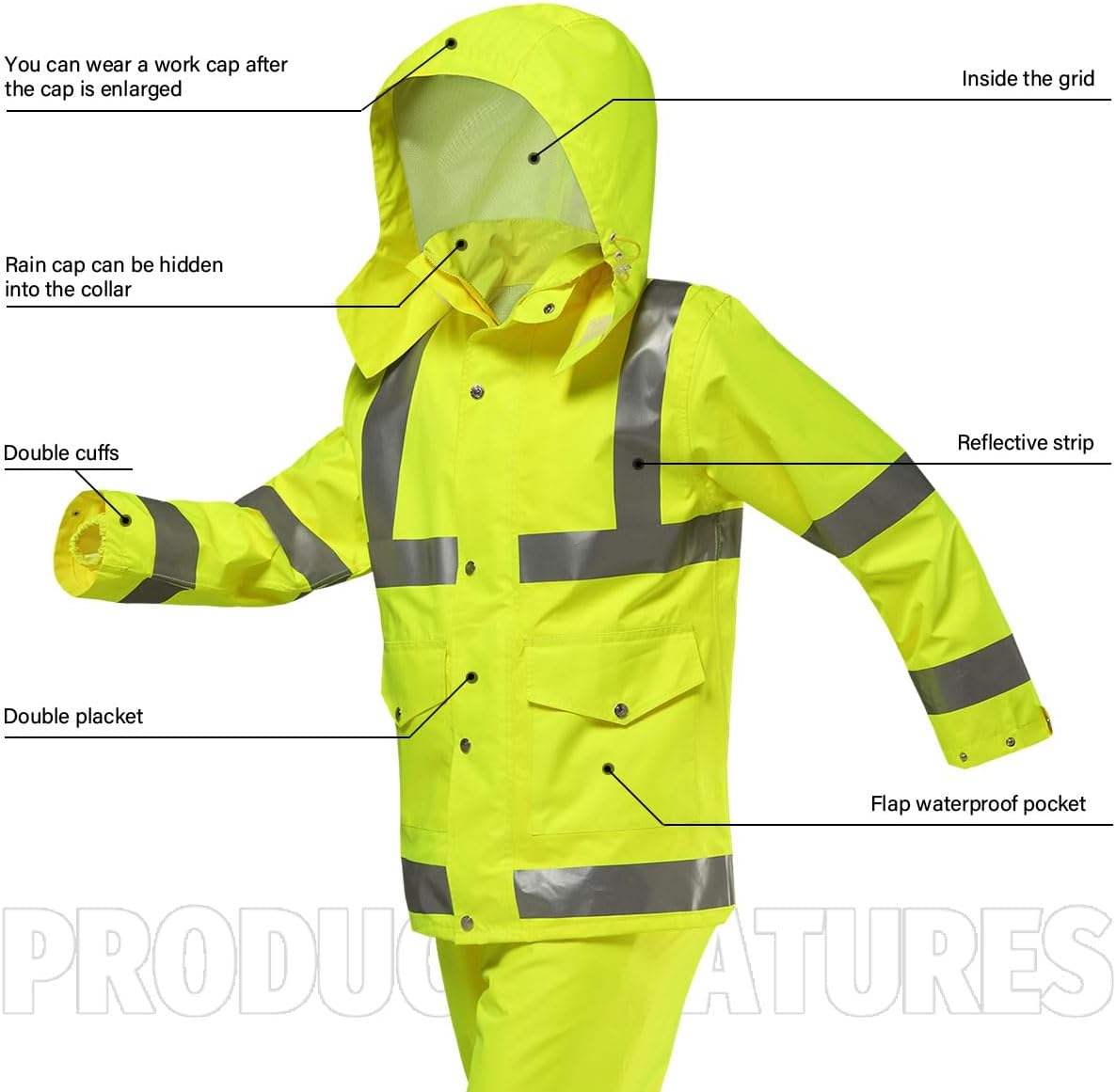 custom-safety-rain-jacket product image 2
