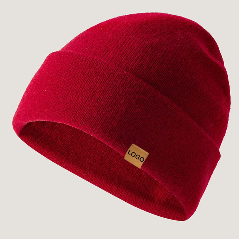 Custom Wool Blend Beanie - Premium
