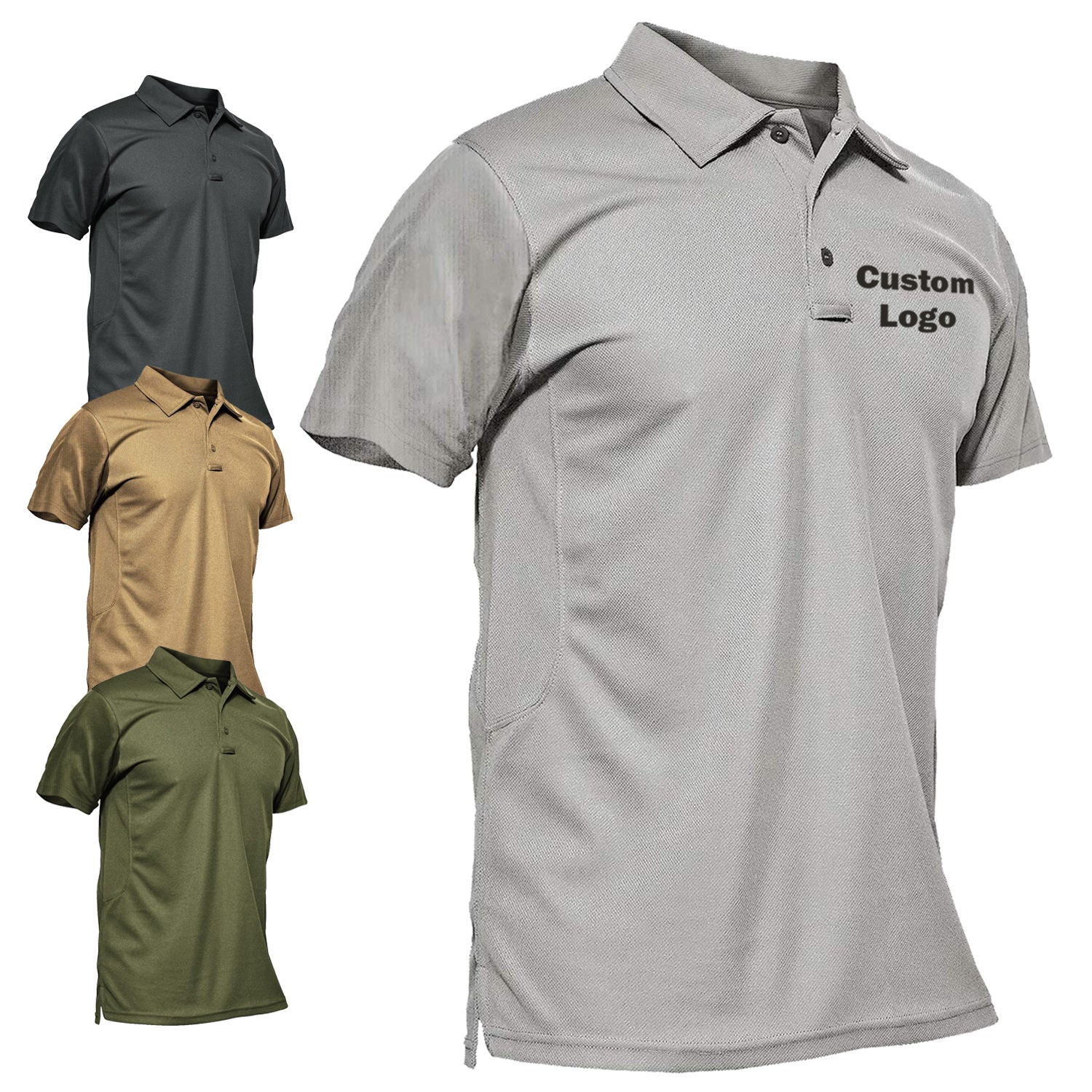 custom-wicking-polo-with-pocket product image 2