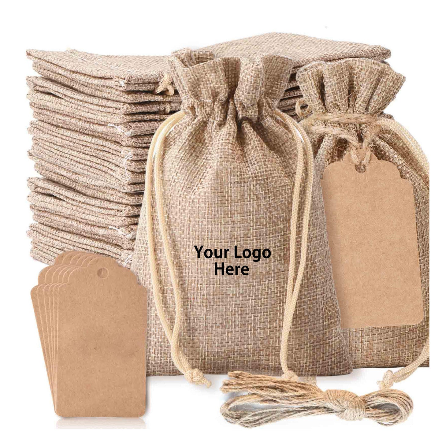 custom-eco-jute-drawstring-bag product image 2