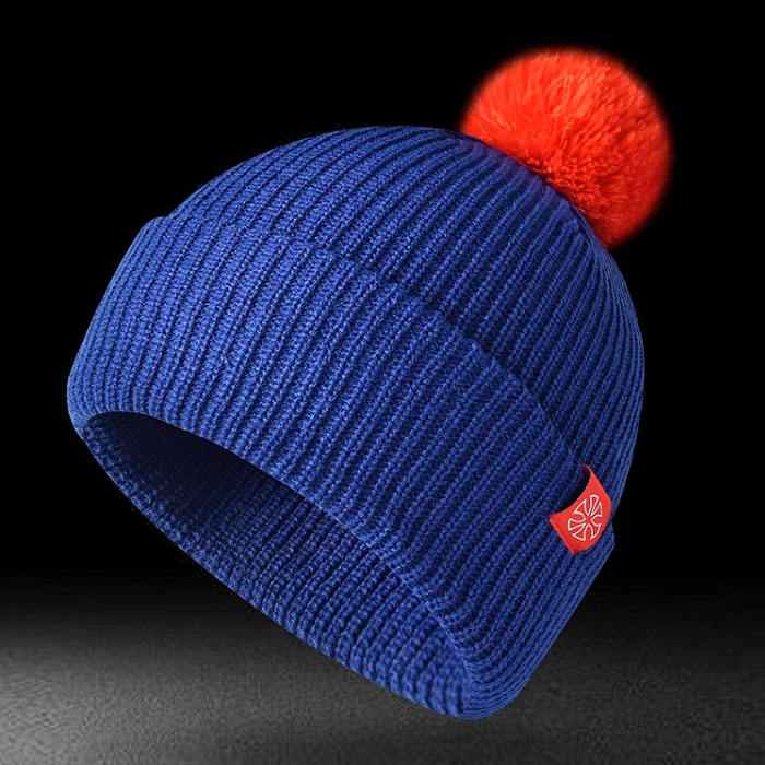 custom-pom-pom-beanie-cuffed product image 4