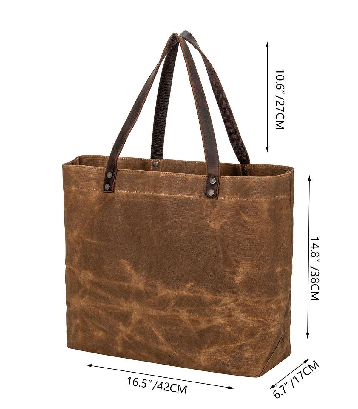 custom-waxed-canvas-waterproof-tote product image 6