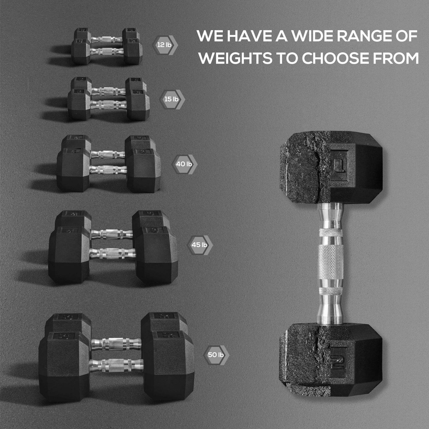 custom-rubber-dumbbell-set-pair product image 3