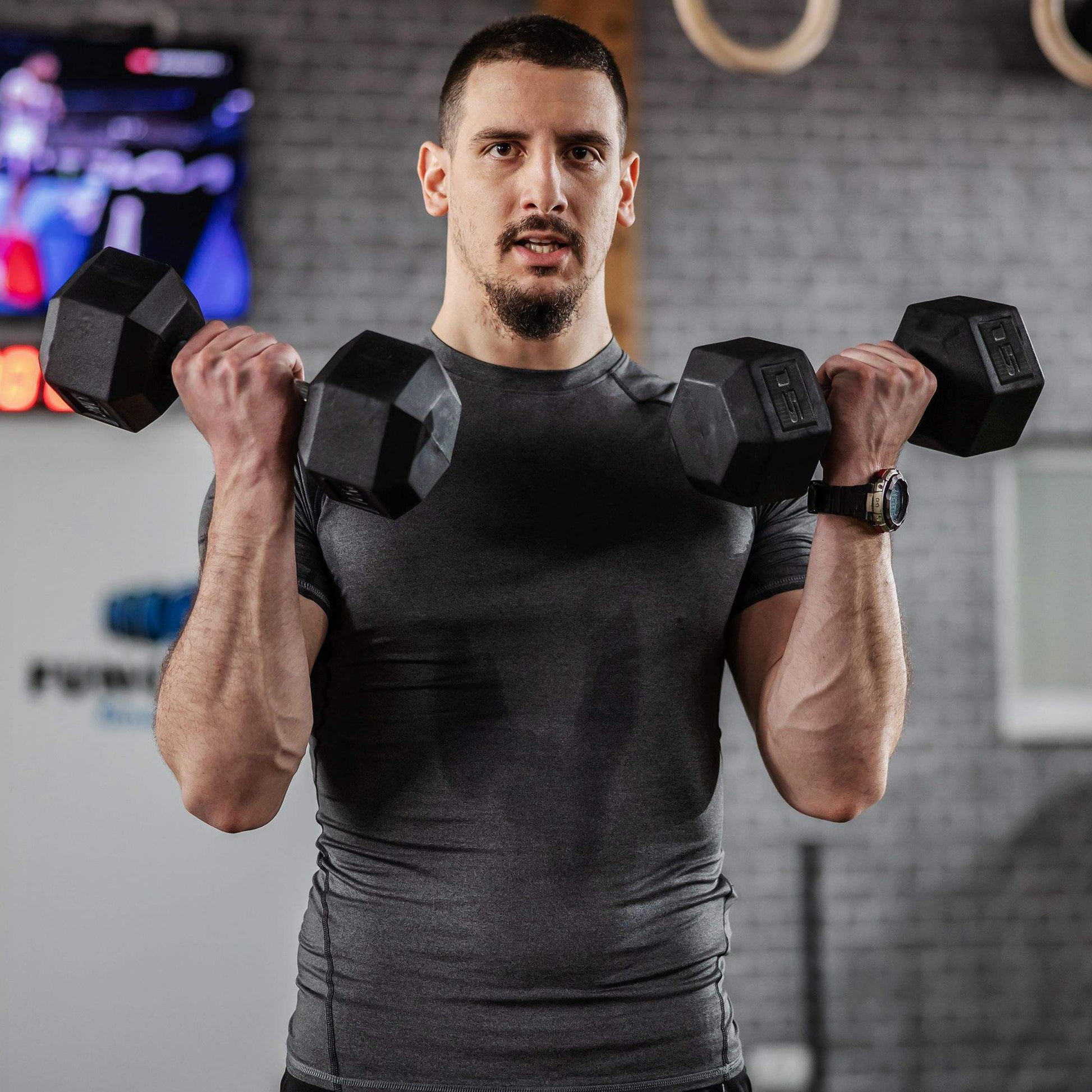 custom-rubber-dumbbell-set-pair product image 5