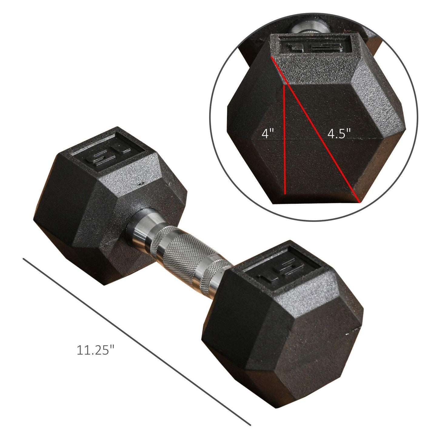 custom-rubber-dumbbell-set-pair product image 6