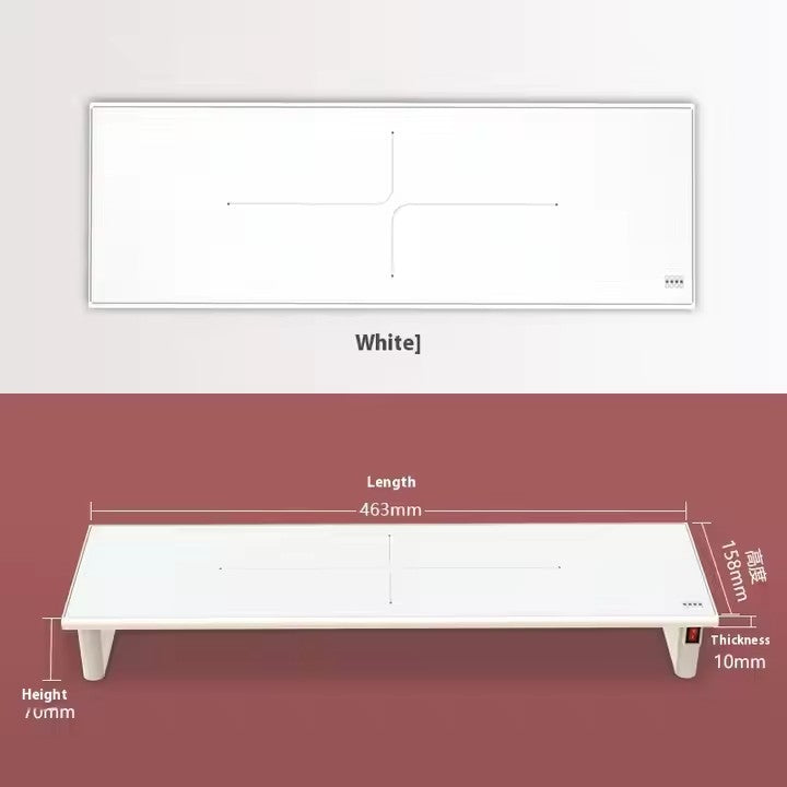 UV baby bottle sterilizer - White detail view with dimensions