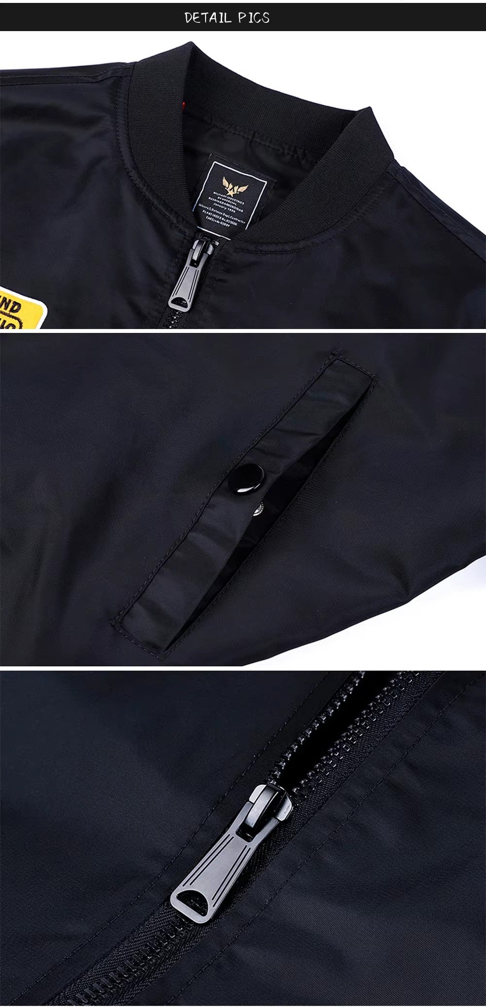 Bomber jacket model view - Worn styled shot