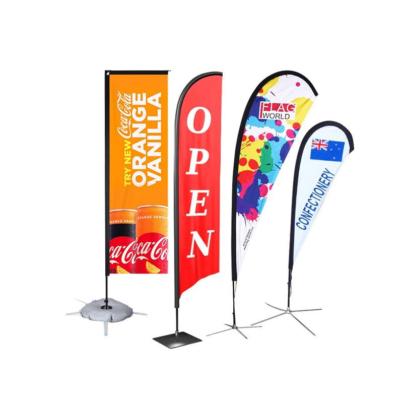 Custom Feather Flag & Blade Flag for Cafe Bar Restaurant
