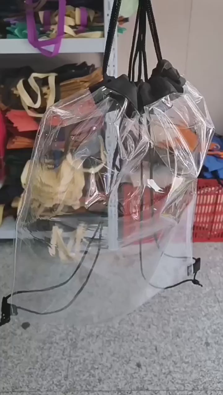 custom-clear-drawstring-bag product video