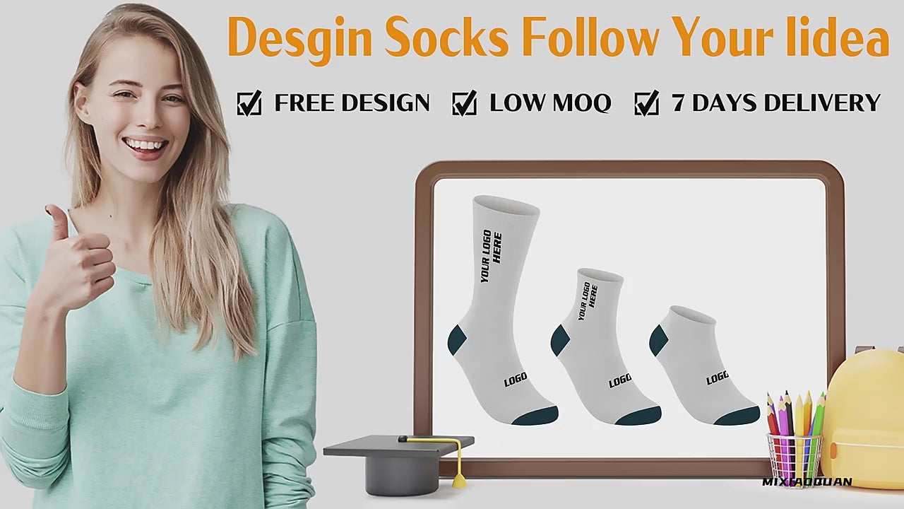 custom-socks product video