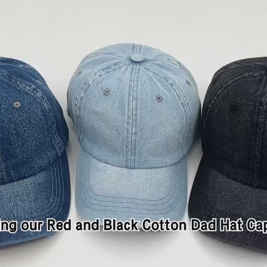 custom-denim-cap product video