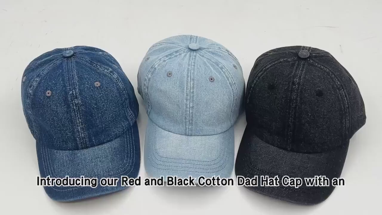 custom-denim-cap product video