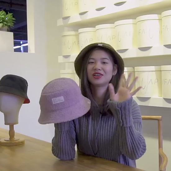 custom-fleece-bucket-hat product video