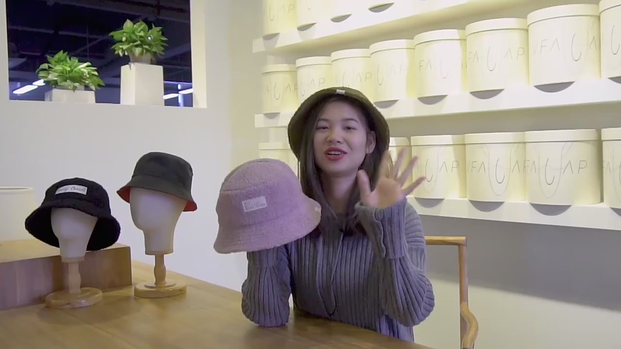 custom-fleece-bucket-hat product video